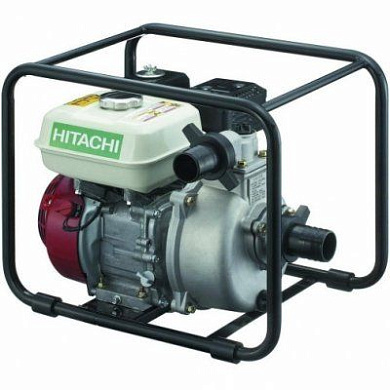 Мотопомпа (насос центробежный) Hitachi A160E с бензиновым двигателем для перекачки чистой воды (A160E) Hitachi