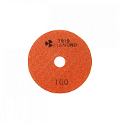 Круг гибкий шлифовальный (черепашка) д=100мм №100, мокрое шлиф. (340100) Trio-Diamond