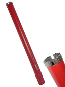 Сверло алмазное труб. 42х24х3.5х11х4х450мм 1-1/4" UNC / железобетон (KL0144-42/450) KLASSE