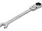 Ключ рожково-накидной с трещоткой,шарнирный 10 мм (YT-1676) YATO фото2