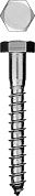 Шуруп (глухарь) с шестигранной головкой Ø 10x60 мм оцинкованный 40шт. (4-300451-10-060) ЗУБР