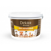 Лак акриловый "DEKOR" универсальный глянцевый 0.8 кг