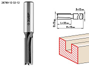 Фреза пазовая прямая, D=12 мм, рабочая длина-32 мм, хв.-12 мм (28780-12-32-12) ЗУБР