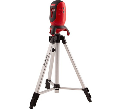 Уровень лазерный ML01T, 10м, точн. ±0,5 мм/м, красный луч, штатив, сум. (35063) MATRIX