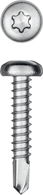 Саморезы нерж. DS-P с полукруглой головкой, 25 х 4.8мм, 300шт. (300931-48-025) KRAFTOOL