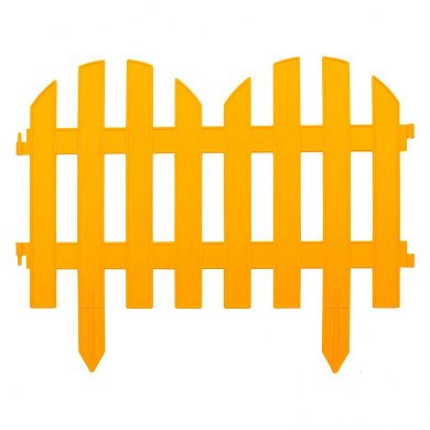 Забор декоративный "Романтика", 28х300 см, желтый (65023) PALISAD
