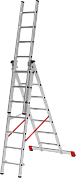 Лестница алюм. 3-х секц. 338/555/814см   3х13ступ., 21,8кг Новая высота NV 323 (3230313), проф.,