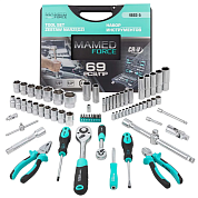 Набор инструментов 69пр., 1/4", 1/2",(6гр.)(4-32мм)(MF-4603-5) MAMEDFORCE