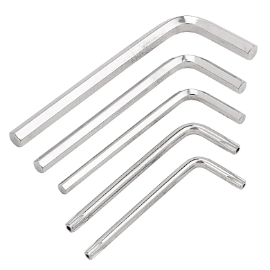 Ключи Г-образные длинные, 5пр. (4-6мм, T20H, T25H) (RF-5055-lg) RockFORCE