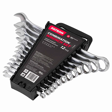 Набор ключей комбинированных 12 пр (6,7,8,9,10,11,12,13,14,17,19,22мм)(P-5122MP) PATRON