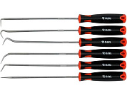 Крюки с рукояткой, длинные, 6пр., 40Cr (YT-08428) YATO