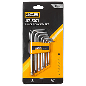 Ключи Г-образные TORX, 7пр. Т10-Т40 (JCB-5071) JCB