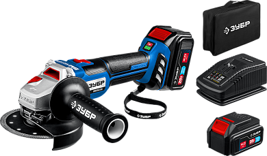 Угловая шлифмашина аккум. AB-125 (20.0 В, без АКБ и ЗУ, 125мм, кор.) "Профессионал" ЗУБР