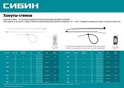 Хомут-стяжка черный ХС-Ч, 3.6x150 мм, 100шт. нейлоновые, (3788-36-150) СИБИН