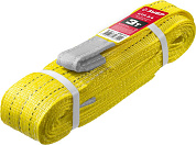 Строп текстильный петлевой, желтый, г/п 3 т, длина 4м "СТП-3/4" (43553-3-4) ЗУБР