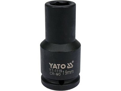 Головка ударн. 3/4" 19мм, L=90мм, 6гр. CrMo (YT-1119) YATO