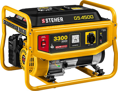 Генератор бензиновый GS-4500, 3300 Вт STEHER