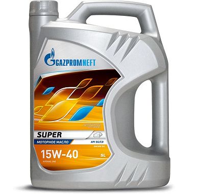 Масло моторное Super 15w-40 5л, (2389901322) Gazpromneft