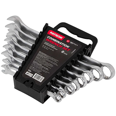 Набор ключей комбинированных 8 пр (8,10,12, 13,14,15,17,19мм)(P-5086MP) PATRON