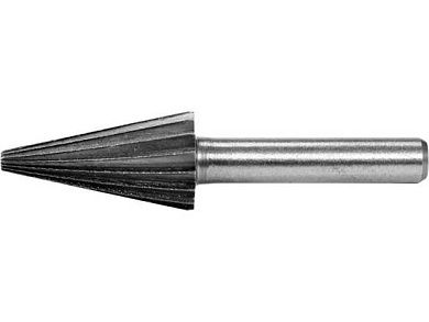 Шарошка металлическая коническая заостренная для обработки металла 13мм (YT-61718) YATO