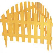 Забор декоративный "Винтаж", 28х300 см, желтый (65010) PALISAD