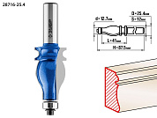 Фреза кромочная фигурная №5, D= 25,4мм, рабочая длина-41мм, хв.-12мм, d-12,7мм (28716-25.4) ЗУБР