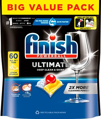 Капсулы для посудомоечных машин 60 шт (Ultimate All in 1 Lemon 60шт) FINISH