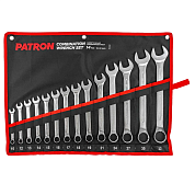 Набор ключей комбинированных 14 пр.10-32мм, на полотне (P-5141(5141P)) PATRON