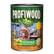 Лак яхтный PROFIWOOD атмосферостойкий алкидно-уретановый полуматовый 2.6 л / 2.4 кг