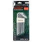 Набор ключей TORX длинных с отверстием 7пр.(Т10Н,Т15Н,Т20Н,Т25Н,Т27Н,Т30Н,Т40Н)(RF-5071TL) RockFORCE фото4