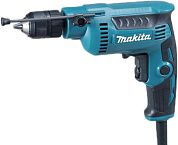 Дрель DP 2011 (370 Вт, до 6 мм в мет., 1 скор., патрон БЗП, кор.) MAKITA