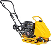 Виброплита SKIPER C90L-WM (LС200F, 6.5л.с., плита 54х42см., 15кН, 25м/мин, рез. коврик, колёса), SKI