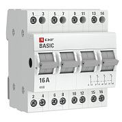 Трехпозиционный переключатель 4P 63А (tps-4-63) EKF Basic
