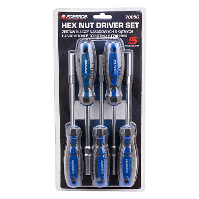 Ключи торцевые 6-гр., 5пр. (F-7005G) Forsage