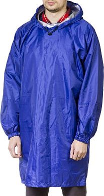 Плащ-дождевик, нейлоновый, синий цвет, универсальный размер S-XL (11615) ЗУБР