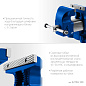 Тиски слесарные чугунные, поворотные 100мм, высокоточные (32703-100_z02) ЗУБР фото5