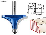 Фреза кром. калев. №1, D= 63,5мм, раб. дл.-32мм, рад.-25мм, хв.-12мм, d-12,7мм (28701-63.5) ЗУБР