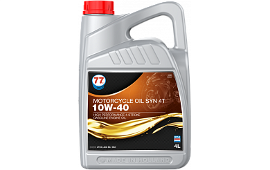 Масло моторное синтетические 4 л, Motorcycle Oil Syn 4T 10W-40 (709344) 77 Lubricants