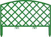 Забор декоративный "ПЛЕТЕНЬ", 24x320см, зеленый (422207-G) Grinda