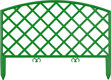 Забор декоративный "ПЛЕТЕНЬ", 24x320см, зеленый (422207-G) Grinda