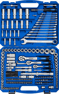 Набор инструмента автомобильного (1/2", 1/4", 3/8") 216пр. (27674-H216) ЗУБР