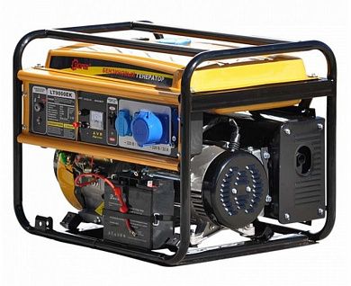 Электростанция SKIPER LT9000EK (6.5кВт, 2х230В/16А/3.5кВт, 1х230В/32А/6кВт, 12В, эл.стар, бак 25.0л)