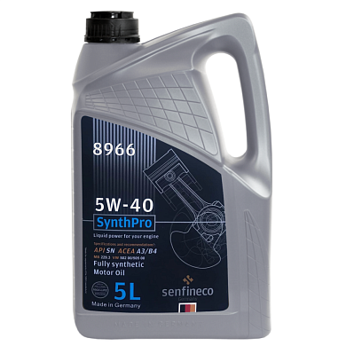 Масло моторное SynthPro 5W-40 API SN ACEA  A3/B4, кан.5 л. (8966) SENFINECO