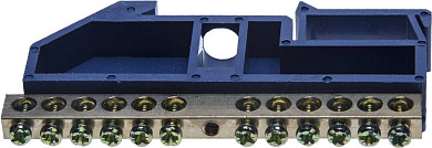 Шина нулевая на DIN-изоляторе, макс. ток 100А, 5,2мм, 12 полюсов (49807-12) СВЕТОЗАР