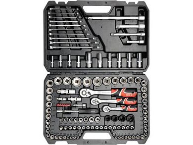 Набор инструмента автомобильного (1/2", 1/4", 3/8") 120пр. (YT-38801) YATO