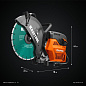 Бензорез K770-14 H (3.7 кВт, круг 350х32/25.4/20мм, 125 мм, по бетону, с подачей воды) KRAFTOOL фото10