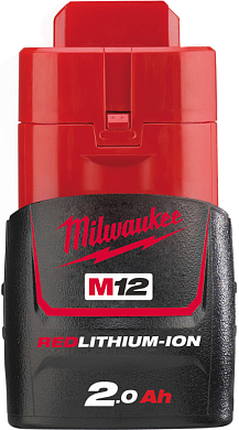Аккумулятор 12В 1шт. 2.0 А/ч Li-ion M12 B2 MILWAUKEE