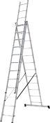 Лестница алюминиевая 3-х секц. NV1230 (12 ступ. 319/787см, 14.6кг) Новая Высота