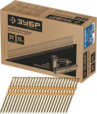 Гвозди реечные рифленые оцинкованные SN21 63х2.87мм  3000 шт (305393-63) ЗУБР