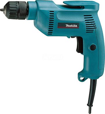 Дрель 6408 (530 Вт, до 10 мм в мет., 1 скор., патрон БЗП, кор.) MAKITA